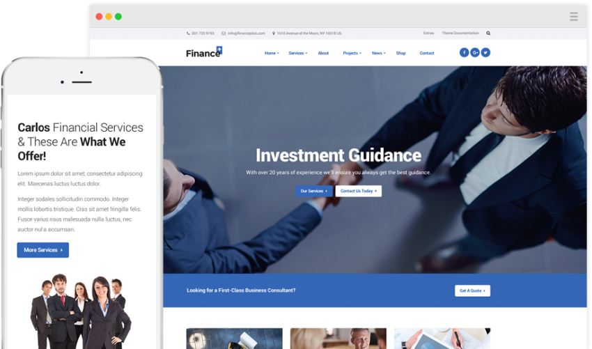 WordPress FinancePlus Kurumsal Tema